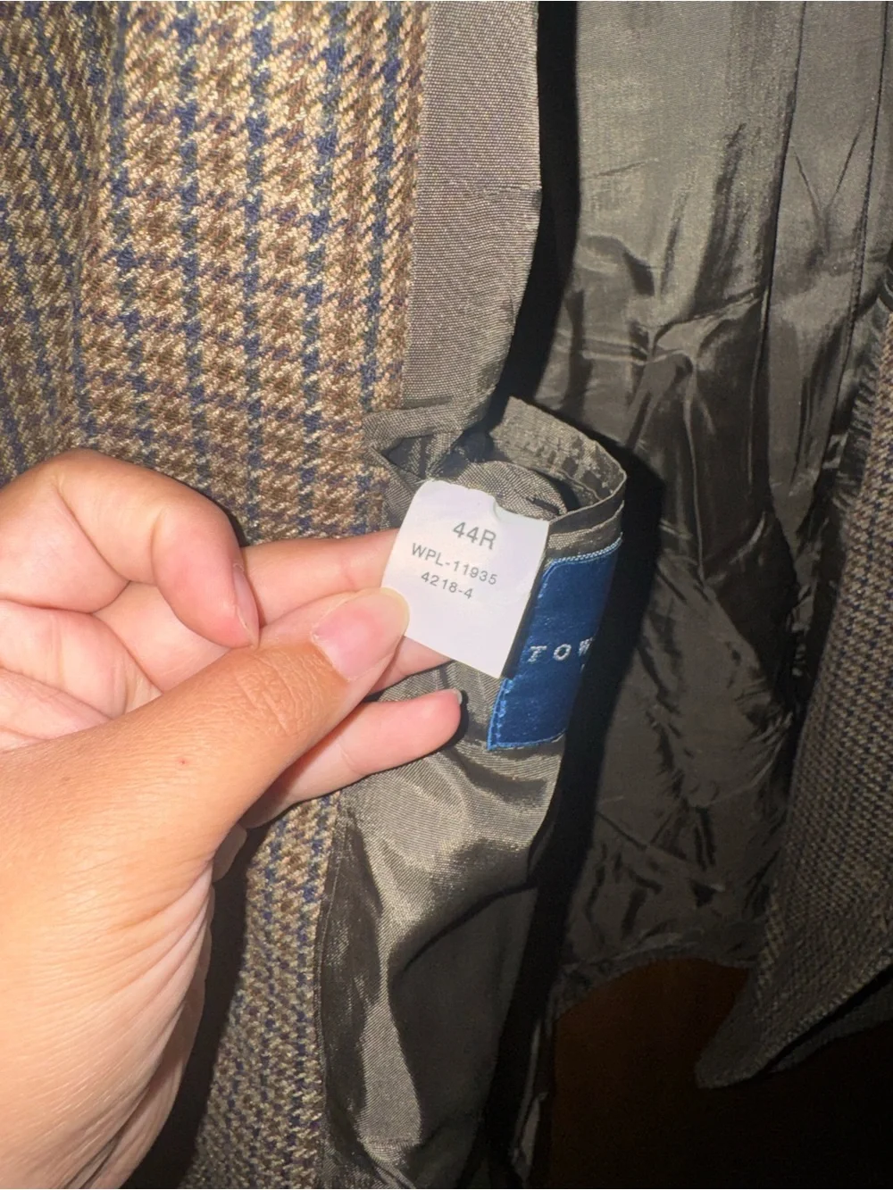 Towncraft Brown Houndstooth Sport Coat